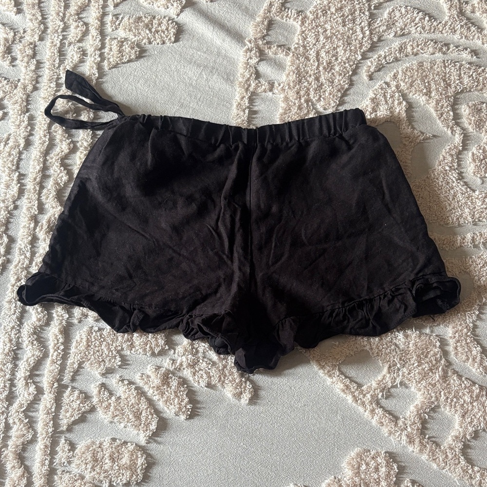 Black Ruffle Skort - Picture 2 of 7